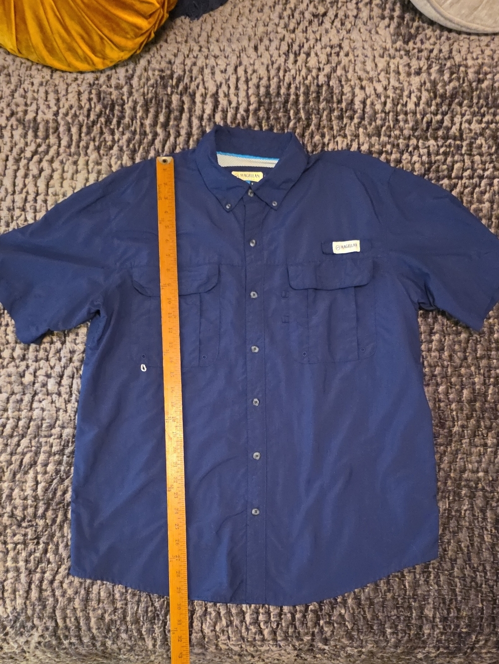 Lot Of 2 Shirts, Columbia PFG And Magellan Fish Gear, Both Men's Large, Navy - Picture 9 of 13